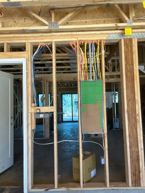 Rough-in wiring, new construction